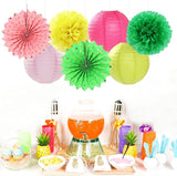 Hawaiian Summer Beach Pool Party Decorations Streamers 14pcs