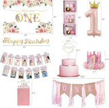Baby Girl 1st Birthday Decorations Baby First Birthday Supplies
