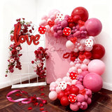 Valentines Day Balloons Arch Garland Kit 126Pcs Red Pink Valentines