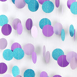 Purple-Blue Mermaid Party-Decorations Paper Garland Streamers - 52Ft