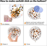 Halloween Balloons Orange Black Decorations Kelfara 60Pcs 12inch