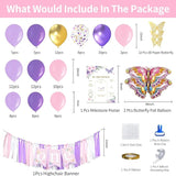 Butterfly First Birthday Decorations Girl Butterfly 1st Birthday