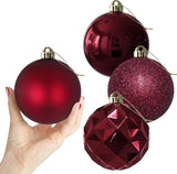Maroon Large Christmas Balls-Christmas Tree Decoration Ornaments