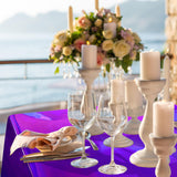 FunnyPars 8 Pack Iridescent Purple Plastic Tablecloths, Shiny