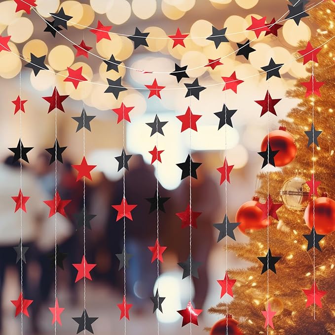 Patelai Glitter Star Garland Banner 2026 Graduation Decor 130 Feet #27