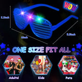 OLUPP 84 PCS LED Glasses, 5 Colors Light Up Glasses with 3 Light