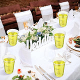 100 Pcs Plastic Wedding Cups 16 oz Cheers to Love Wedding Reception