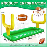 Inflatable Football Field Cooler Football Party Drink Cooler and 2