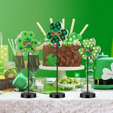 6 Pcs St Patricks Day and Valentines Day Decorations Shamrock Heart