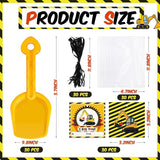 30 Set Construction Theme Plastic Shovel with Clear Cellophane Bag