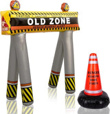 Old Zone Inflatable Barricade + Cone for Over The Hill Party
