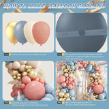 Gender Reveal Balloon Garland Arch Kit 412pcs Pink and Blue balloons