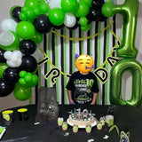 40 Inch Green Foil Balloon Number 8, Giant Self Inflating Number
