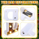 8.6 X6.7 x 1.5 Inch Tiki Bar Sign Tiki Party Table Decorations
