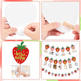 Strawberry First Birthday Party Decoration Berry 1st Monthly Photo