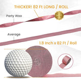 PartyWoo Rose Gold Crepe Paper Streamers 6pcs 492ft Pack of Metallic