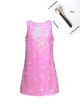 Sinkawa Jackets Girls Sequin Dress Sparkly Sleeveless Costume Prom