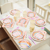 ojustbeok 96PCS Peace Out 10th Birthday Decorations for Girl 10th