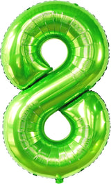 KatchOn, Light Green Number 8 Balloon - 40 Inch | Green Neon 8
