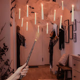 Halloween Decorations Floating Candles with Wand 12 Pcs Magic