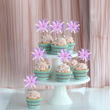 Gyufise 30Pcs Foil Firework Cupcake Toppers Happy Birthday Cake Topper