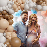 Neutral Balloon Garland Kit Boho Gender Reveal Balloons Arch Brown