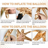 18 Pcs Cream Star Balloons, Caramel Brown Balloon with 6 Pcs 22-Inch