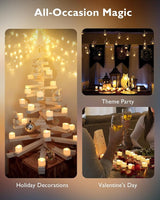 Homemory 24Pcs Flickering Flameless Candle Battery Operated,