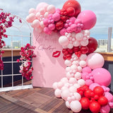150Pcs Valentine's Day Balloon Garland Arch Kit Pink Red Rose Red
