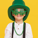 58Pcs St Patricks Day Party Favors with Shamrock Necklaces Glasses