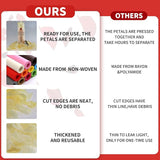 CODE FLORIST 1500 PCS Champagne Silk Rose Petals for Valentine's