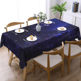 Galaxy Universe Rectangle Tablecloth Starry Night Table Cloth