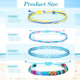 Remerry 48 Pieces Handmade Friendship Bracelets Bulk Boho Adjustable