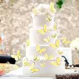 Ercadio 30 Pack 3D Butterfly Cake Toppers - Mix Sizes, Waterproof