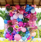 Pink and Blue Balloons, 60PCS Dark Light Blue Purple Party Balloons,