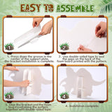 5 Pcs Large Dinosaur Cardboard Cutouts 16.5 to 26.4 Inch Dinosaur