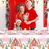 194 Pcs Christmas Party Supplies Decorations Pink Gingerbread Party