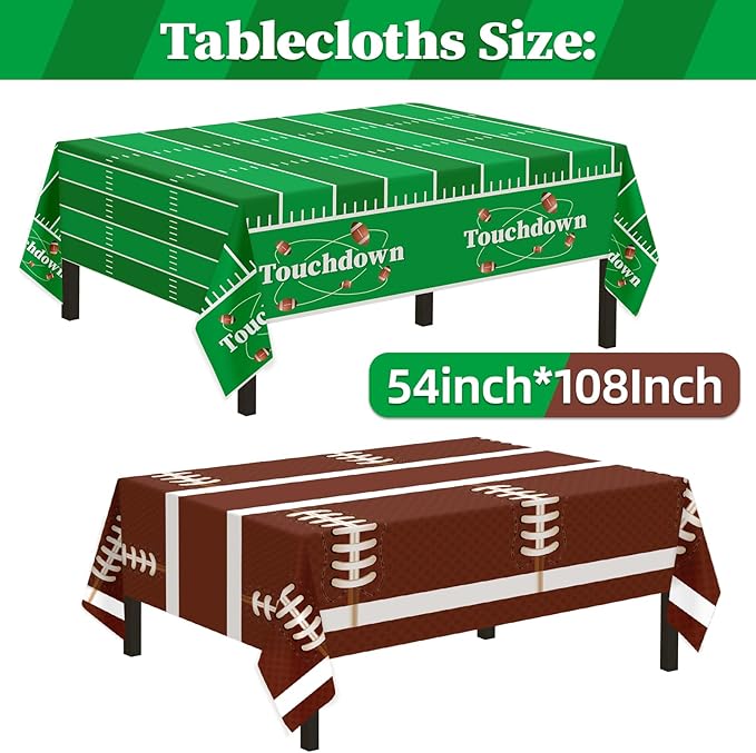 Football Party Decorations 133Pcs Football Party Supplies Set
