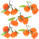 Gresorth Artificial Mini Bunch Orange Decoration Lifelike Tangerine