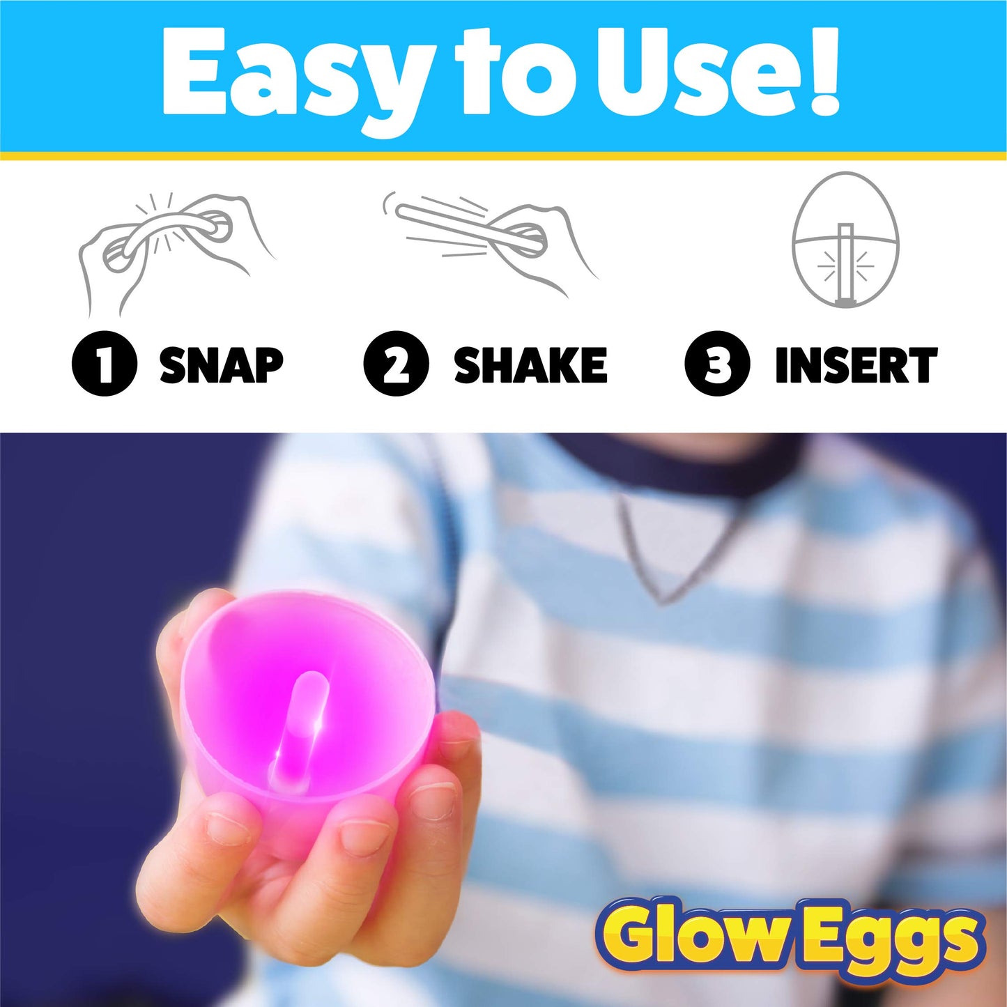 PartySticks 48 Easter Glow Eggs & 144 mini Glow Sticks 192pcs Total,