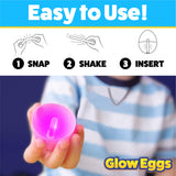 PartySticks 48 Easter Glow Eggs & 144 mini Glow Sticks 192pcs Total,