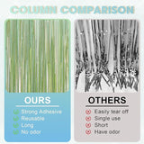 Voircoloria 3 Pack 3.3 x 8.2 ft Sage Green Foil Fringe Backdrop
