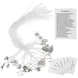 Solsew 20 Pcs Coquette Cake Pulls on Ribbon Decorations Tradition Whit