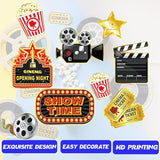 Movie Night Party Decorations Kit 60 Pcs Now Showing Banner Hanging