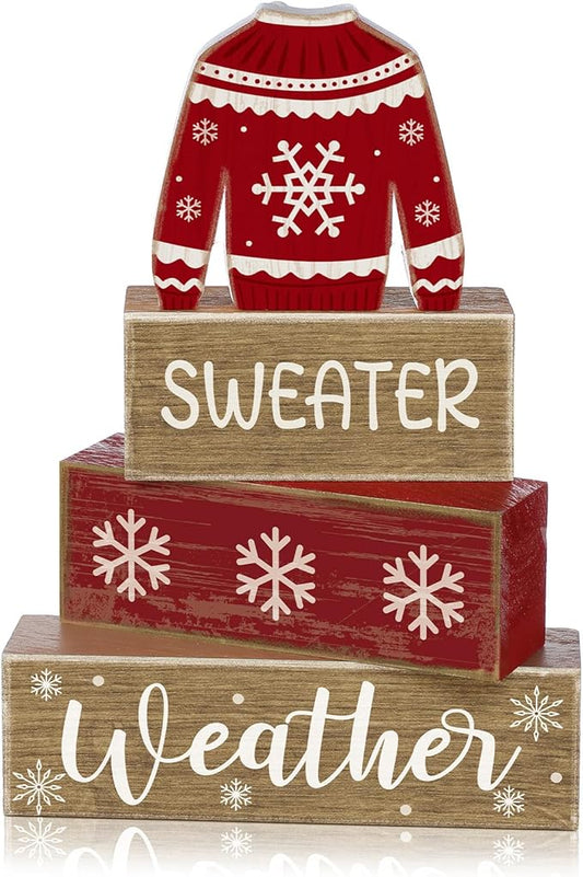 4 Pcs Christmas Table Decorations Ugly Sweater Christmas Decor