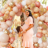 Ouddy Party Blush Balloons Arch Garland Kit, Different Sizes 12 10