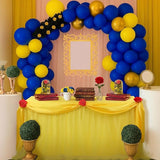 Rose Beauty Princess Party Tablecloth Golden Yellow Tulle Table