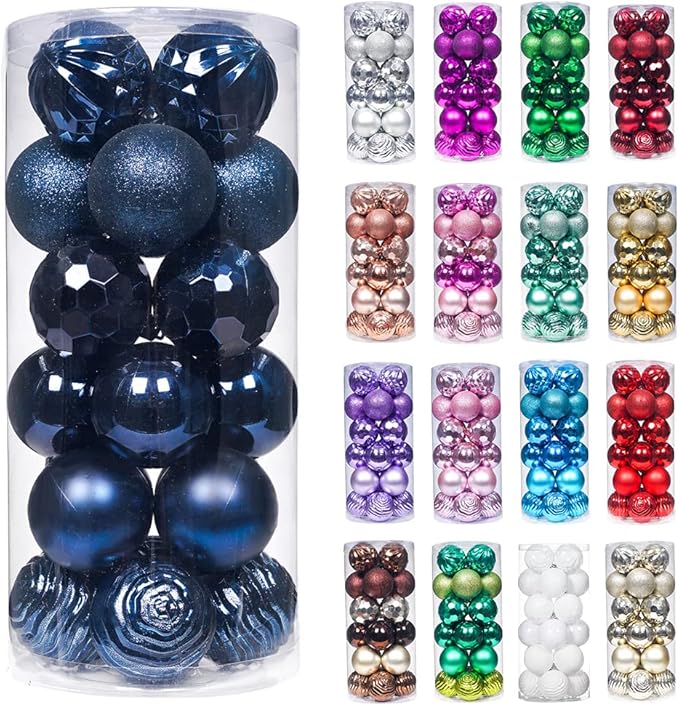XmasExp 60mm/2.36" Christmas Ball Ornaments Shatterproof Christmas Orn