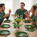 100 Pcs St Patrick's Day Tableware Party Supplies Serves 25