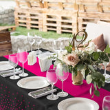 MASHAN 16Pack Disposable Plastic Party Tablecloths and Satin Table
